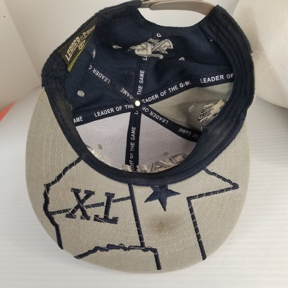 Dallas Texas Navy Blue Flat Bill Hat Cap Snapback Star Texas TX USA Big D - Picture 8 of 8